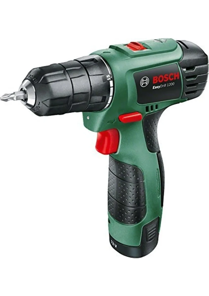 Bosch EasyDrill 1200 Akülü Vidalama 1,5 Ah Çift Akü ile Darbesiz Kullanım ve Yüksek Performans