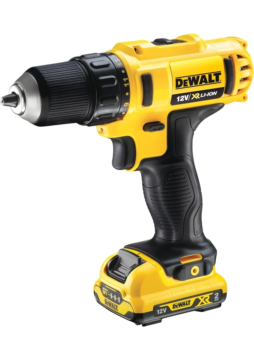 Dewalt DCD710D2-QW 10.8 Şarjli Vidalama, Sari-Siyah