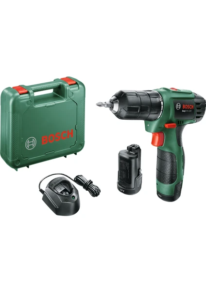 Bosch EasyDrill 1200 Akülü Vidalama 1,5 Ah Çift Akü ile Darbesiz Kullanım ve Yüksek Performans