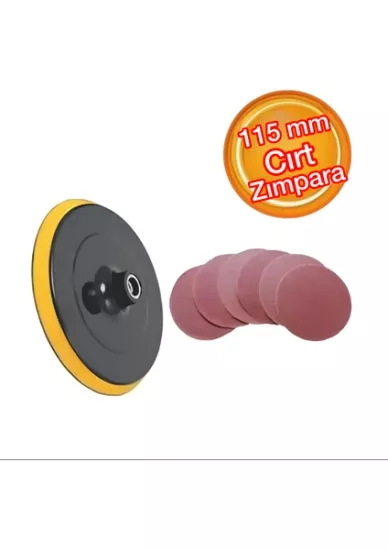 Cmc Tools 115 mm Yedekli Cırt Zımpara Pedi 6 Yedekli