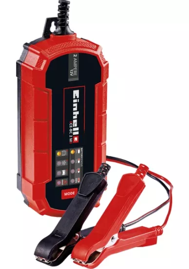 Einhell Akü Şarj Cihazı CE-BC 2 M (Mikro işlemci kontrollü akıllı şarj cihazı, çeşitli akü tipleri için, otomobil/motosiklet dahil)